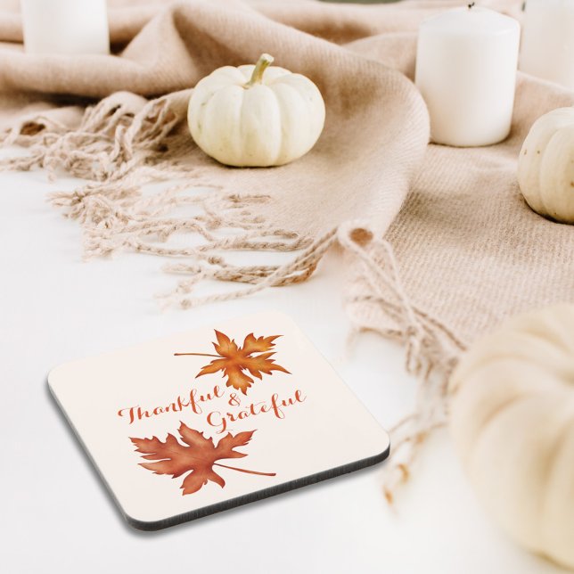Porta-copo Ação de Graças de Folhagem de outono (Criador carregado)