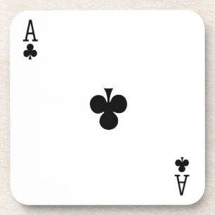 Porta-copo Ace of Clubs Card Game coaster