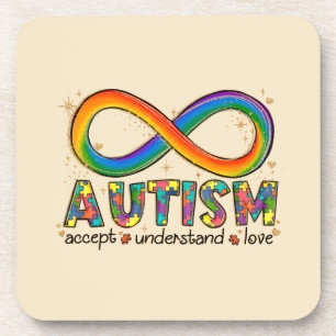 Porta-copo Aceitar o Amor Compreender - Consciência do Autism