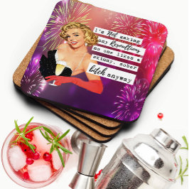 Porta-copo Acessório de Natal Engraçado para Amigas de Ano No