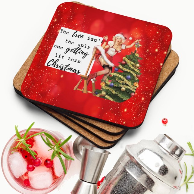 Porta-copo Acessório de Natal Engraçado Presente Retro Melhor (Criador carregado)