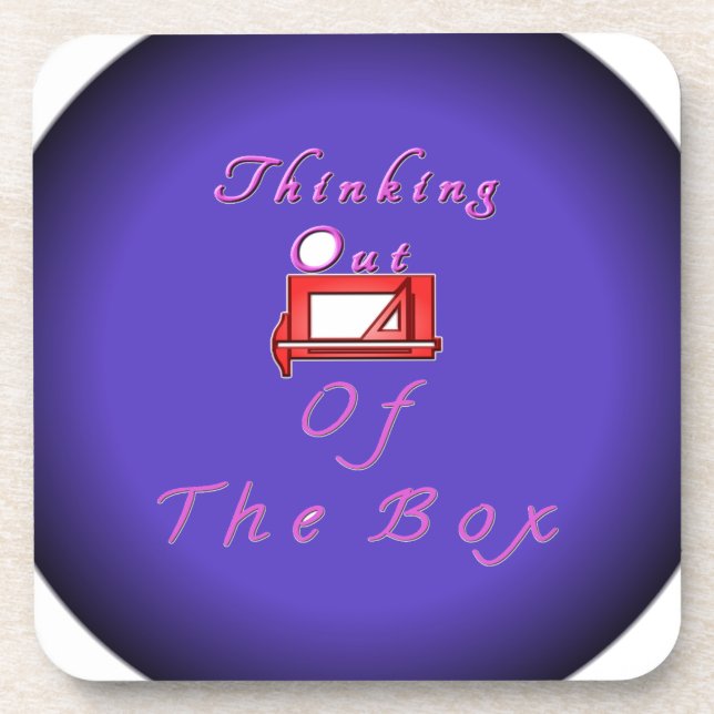 Porta-copo Acho que fora da caixa. (Frente)