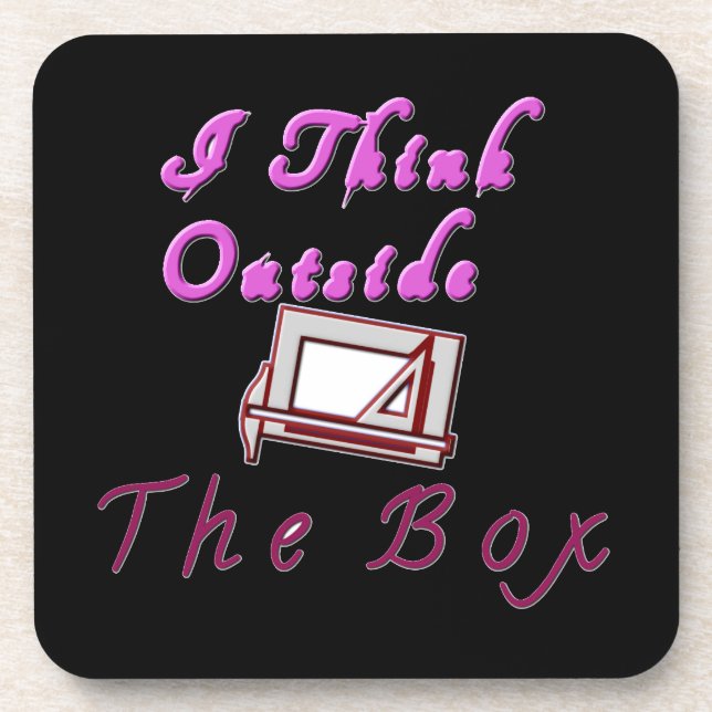 Porta-copo Acho que fora da caixa ZA. (Frente)