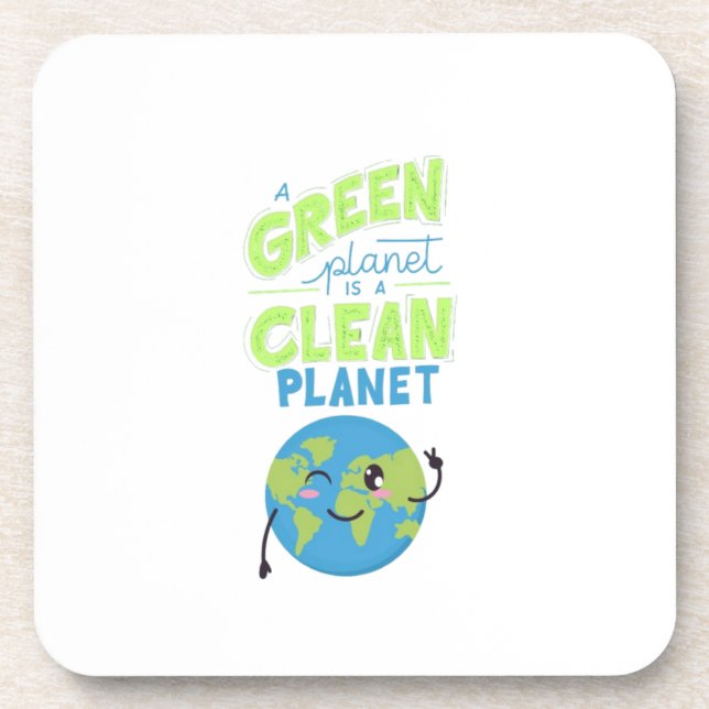 Porta-copo Acionado pelo Verde: prospere com a Natureza" (Frente)