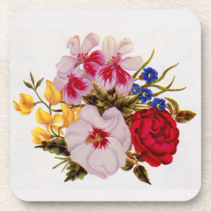 Porta-copo Acordo de flores de buquê do século XVIII