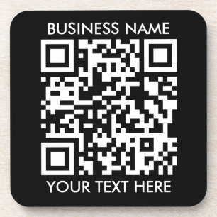 Porta-copo Add your own QR Code text Scan Minimal Simple