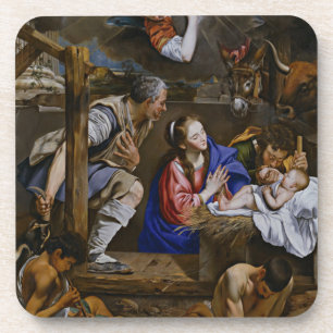 Porta-copo Adoração dos Pastores - Juan Bautista Maino