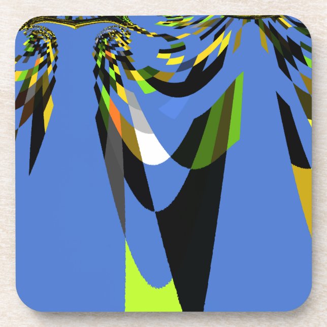 Porta-copo Adorável Blue African Tribal Motif Pattern Art Imp (Frente)