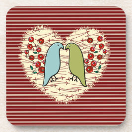 Porta-copo Adoro Pássaros Invernos e Berries