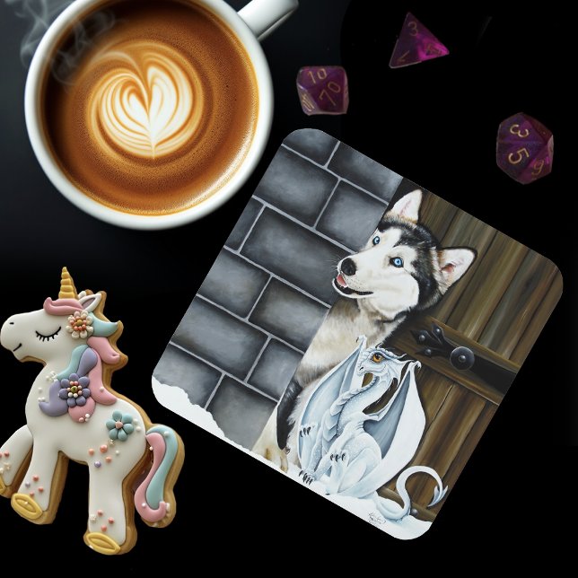 Porta-copo Adventure do Dragão Branco do Cão rouco (Criador carregado)