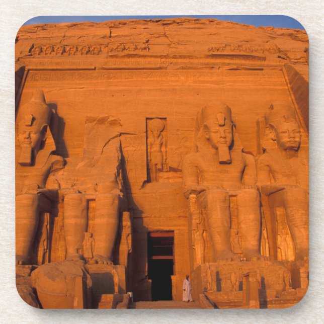 Porta-copo AF, Egito, Abu Simbel. Facade no pôr do sol, Excel (Frente)