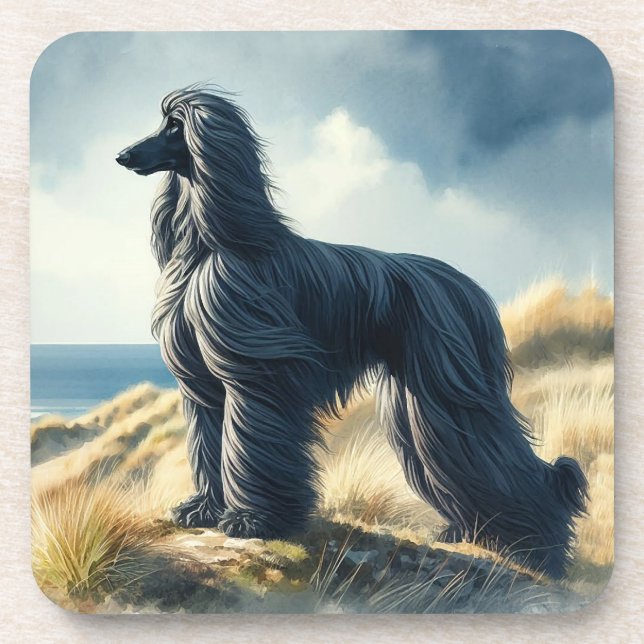 Porta-copo Afghan Hound (Frente)