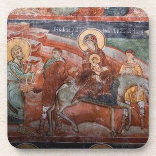 Porta-copo Afrescos da Igreja Sérvia do século XIV,