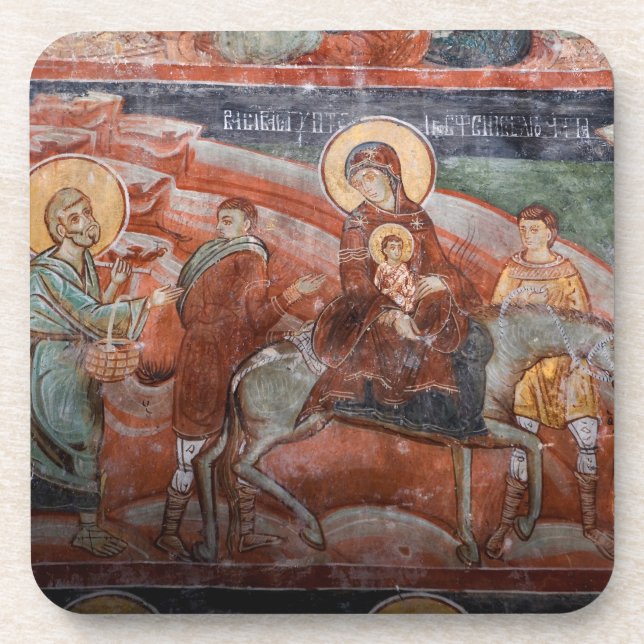 Porta-copo Afrescos da Igreja Sérvia do século XIV, (Frente)
