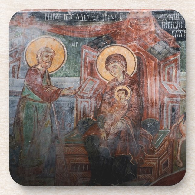 Porta-copo Afrescos da Igreja Sérvia do século XIV, 2 (Frente)