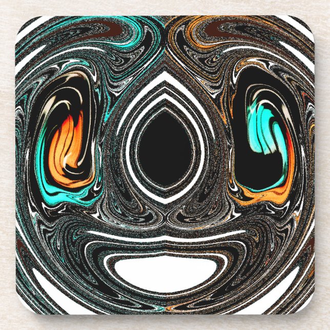 Porta-copo African Ethnic Doodle Zebra texturou Art Impressão (Frente)