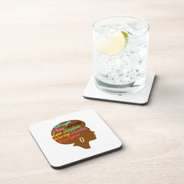 Porta-copo Afro Strength Coasters (Lado Direito)