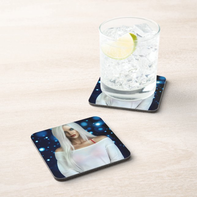 Porta-copo Afterglow hard plastic coasters (Lado Direito)