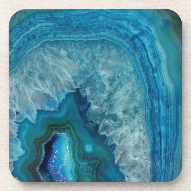 Porta-copo Agate Azul (Frente)