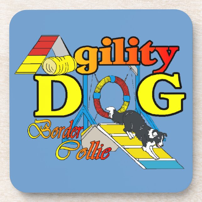Porta-copo Agilidade de Borda Collie (Frente)