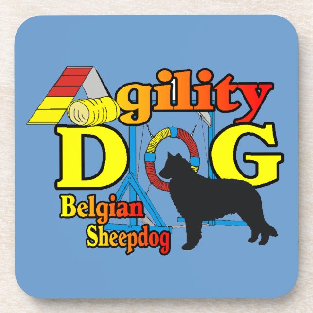 Porta-copo Agilidade de Sheepdog Belga (Frente)