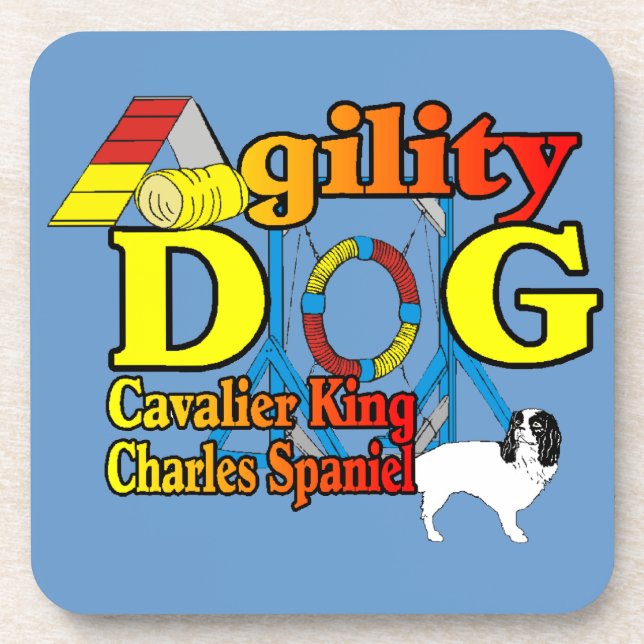 Porta-copo Agilidade do Cavalier King Charles Spaniel (Frente)