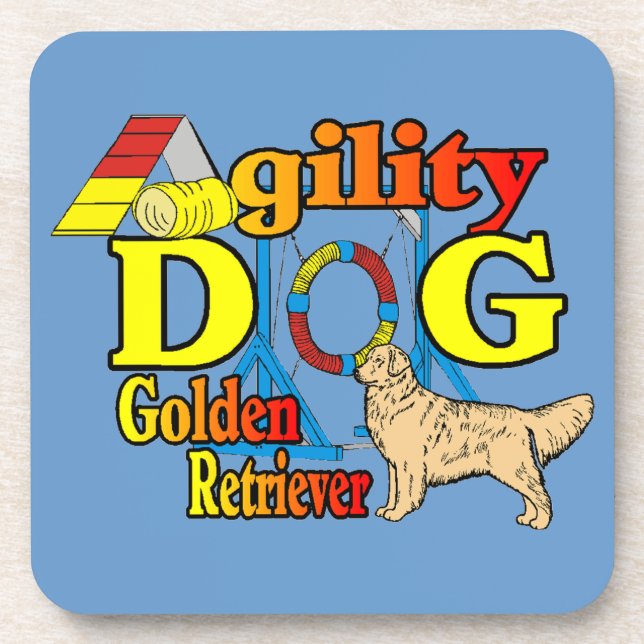 Porta-copo Agilidade do ouro Retriever (Frente)