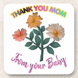 Porta-copo Agradecimento personalizado e customizado à Mãe em