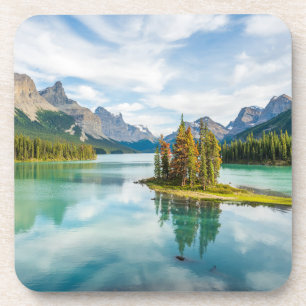 Porta-copo Água Lago Maligne, Parque Nacional de Jasper, Ca