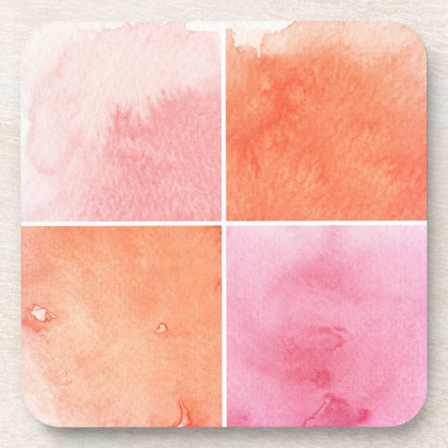 Porta-copo aguarela colorida (Frente)