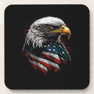 Porta-copo Águia Patriótica EUA Bandeira Americana 4 de Julho