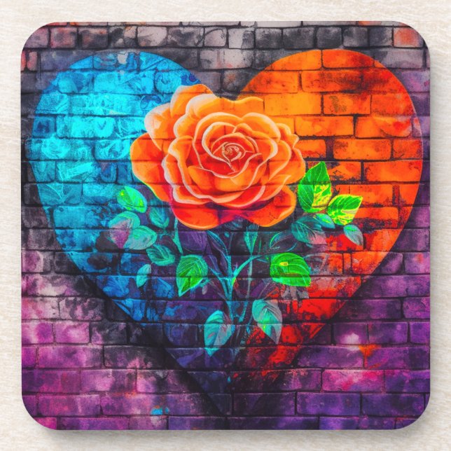 Porta-copo Ai Rosa Art (Frente)