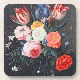 Porta-copo Ainda vida T32511 das flores em um vaso, 1661