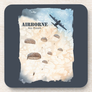 Porta-copo Airborne The Finest Paratroopers Jump Customizable