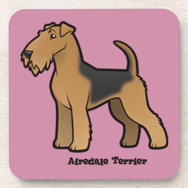 Porta-copo airedale terrier (Frente)
