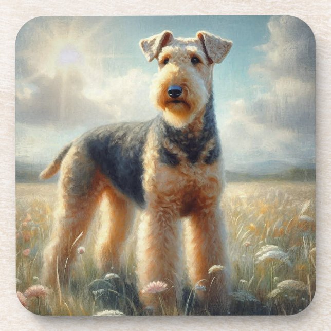 Porta-copo Airedale Terrier (Frente)