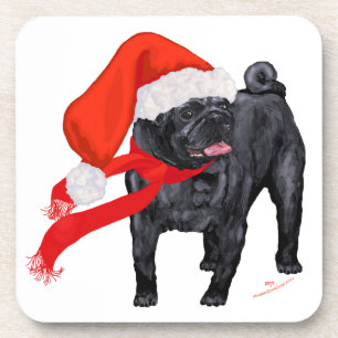 Porta-copo Ajudante do Papai Noel Pug