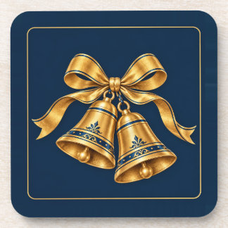 Porta-copo Alaranjes de Natal Azuis e Dourados - 6