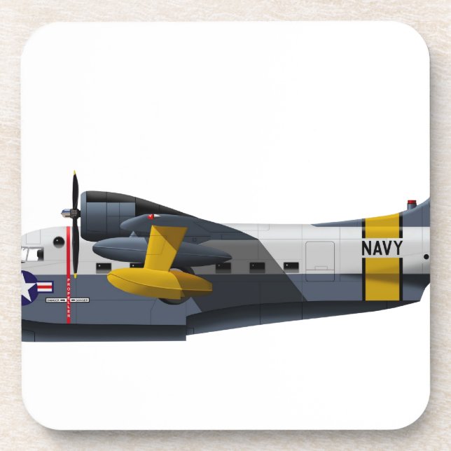 Porta-copo Albatroz 1906 de Grumman HU-16B (Frente)