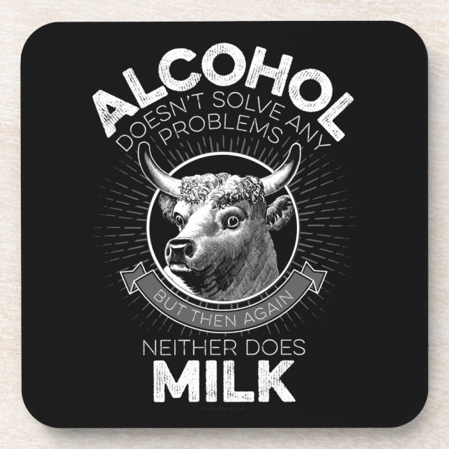 Porta-copo Alcohol vs. Milk (Frente)