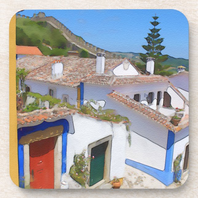 Porta-copo Aldeia de Watercolor (Frente)