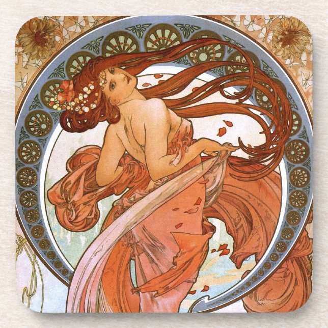 Porta-copo Alfons Mucha: Dança (Frente)