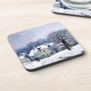 Porta-copo Alfred Sisley Place du Chenil em Marly, neve