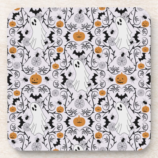 Porta-copo Algodão do Halloween (Frente)