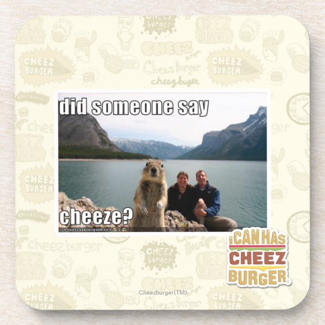 Porta-copo Alguém disse o cheeze? (Frente)