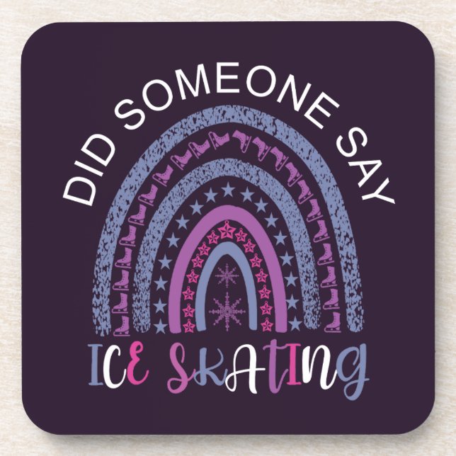 Porta-copo Alguém Disse Que Ice Skating? (Frente)