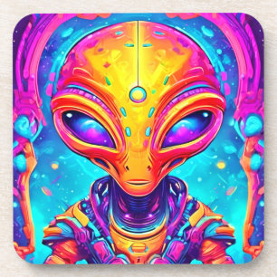 Porta-copo Alienígena Galáctica Cyborg com Neon Glow