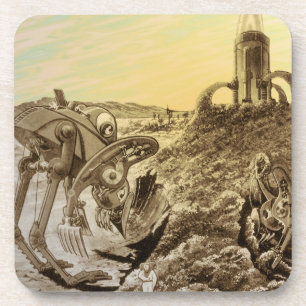 Porta-copo Aliens de Ficha Científica Vintage Construção P