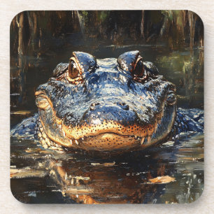 Porta-copo Alligador Cute na pintura de Flórida Everglades