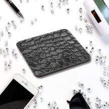 Alligator Black Faux Leather